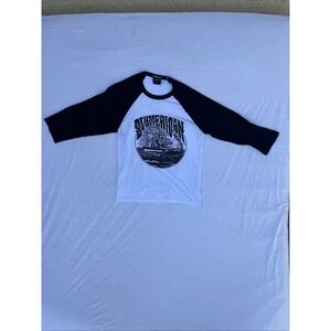 Slumerican Yelawolf Long Sleeve T-Shirt Sz L Skull Air Boat Graphic Long Sleeve